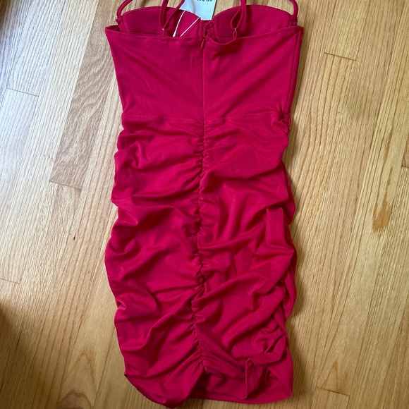 NWT Red Corset Mini Dress xs! - Picture 8 of 11